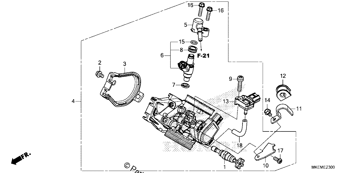Diagrama de THROTTLE BODY