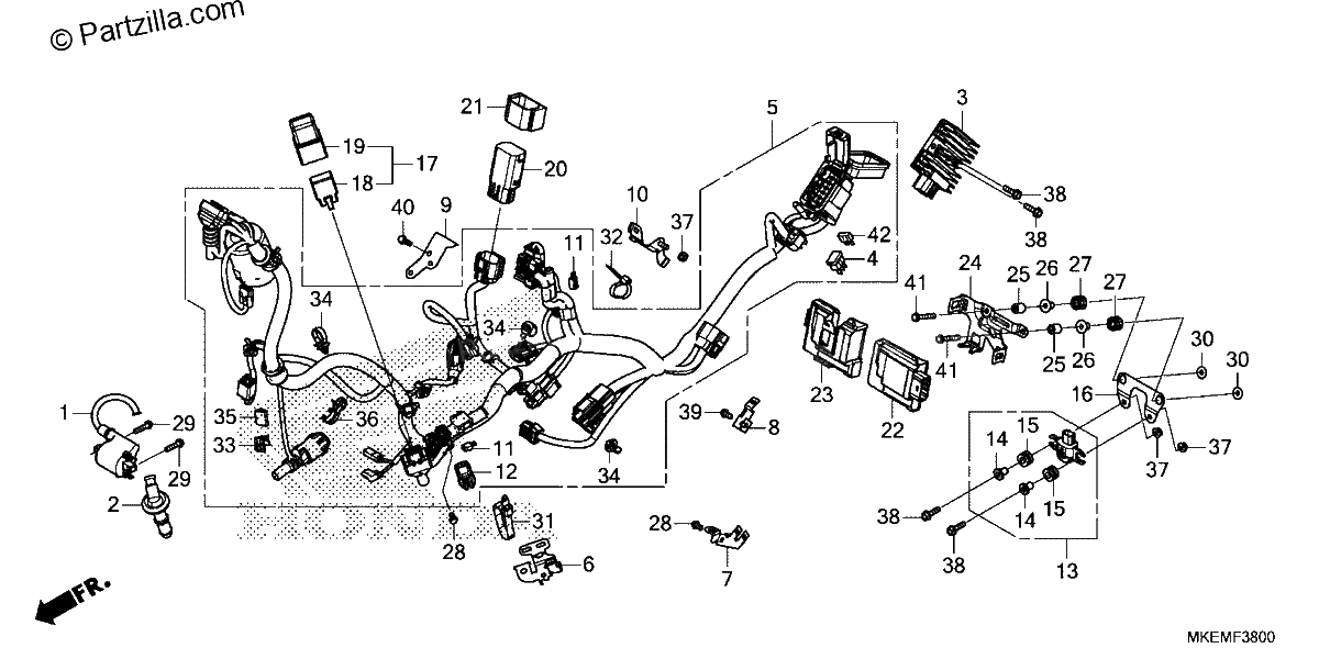Diagrama de WIRE HARNESS