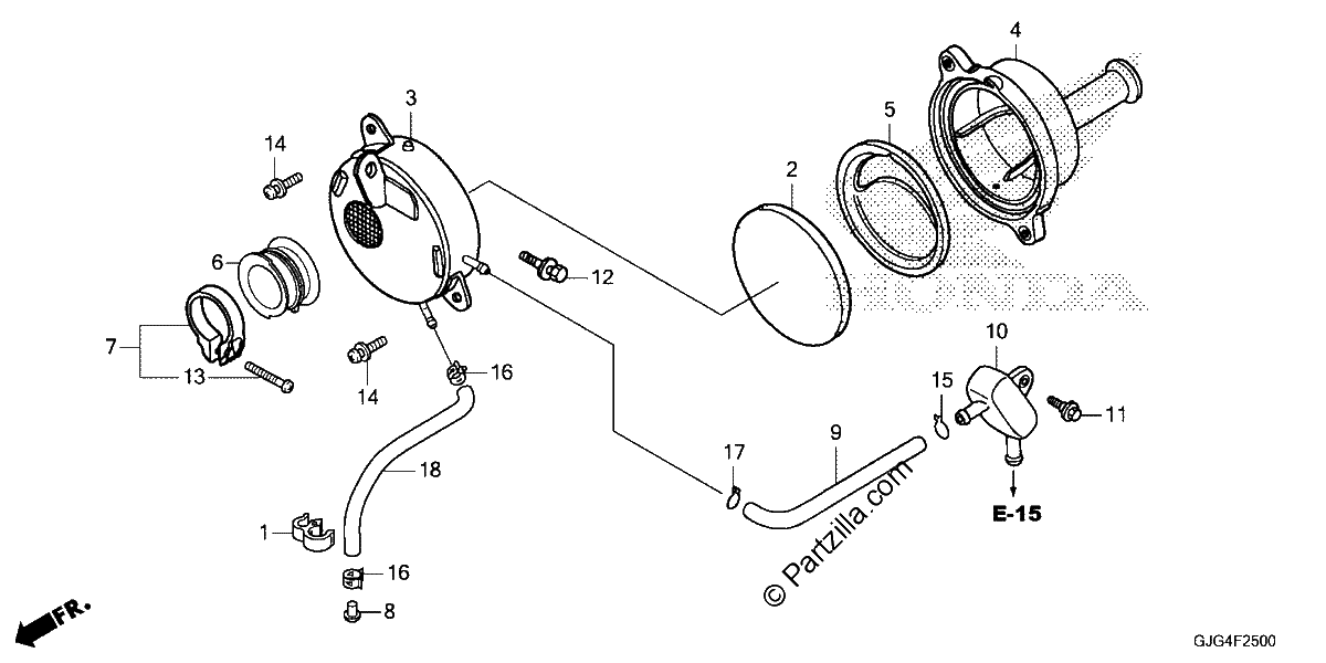 Diagrama de AIR CLEANER