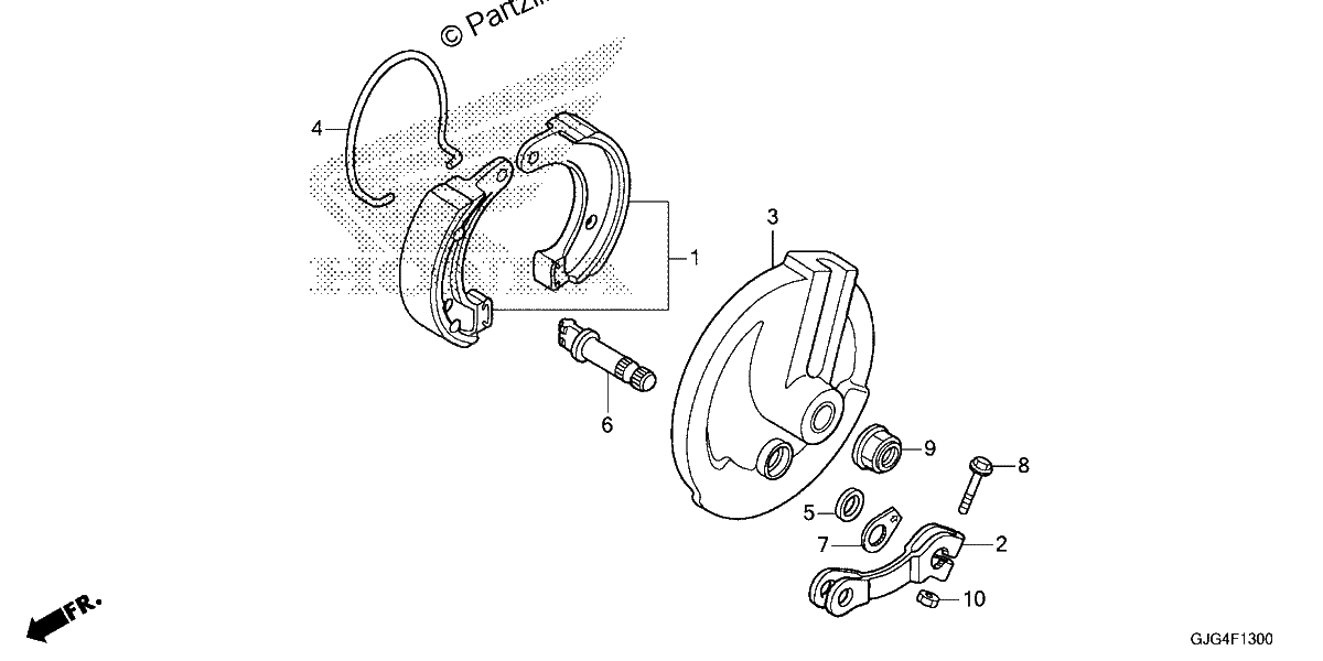 Diagrama de FRONT BRAKE PANEL