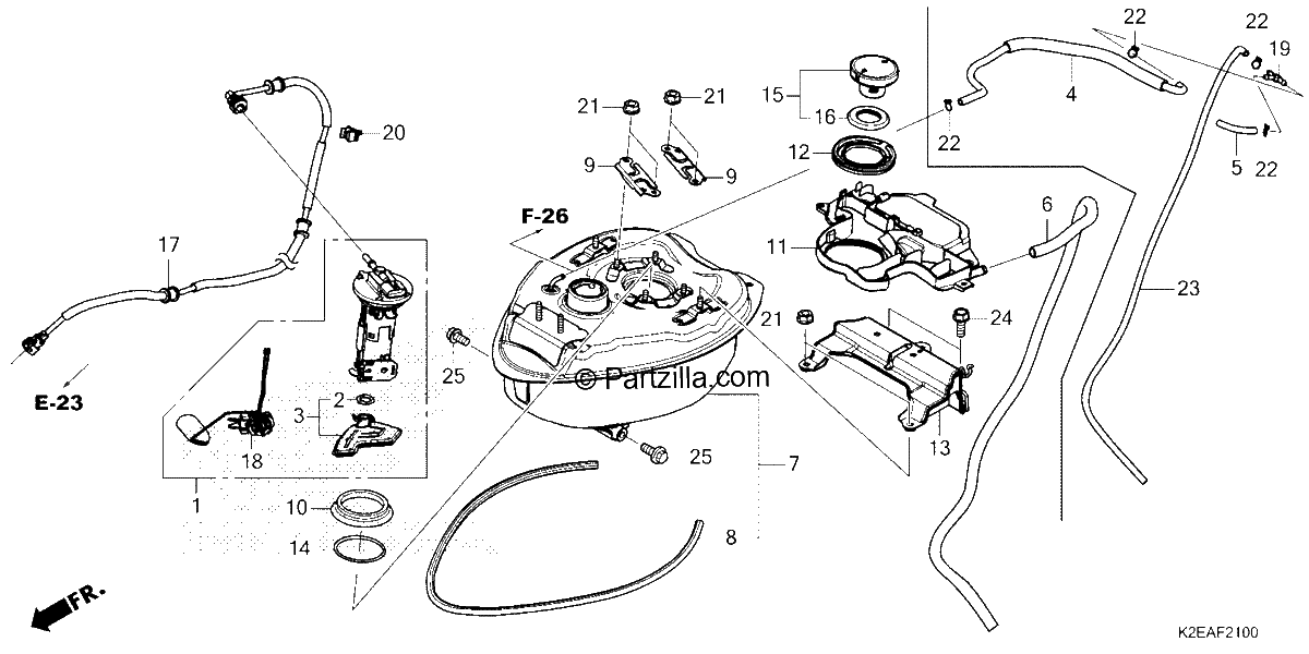 Diagrama de FUEL TANK FUEL PUMP