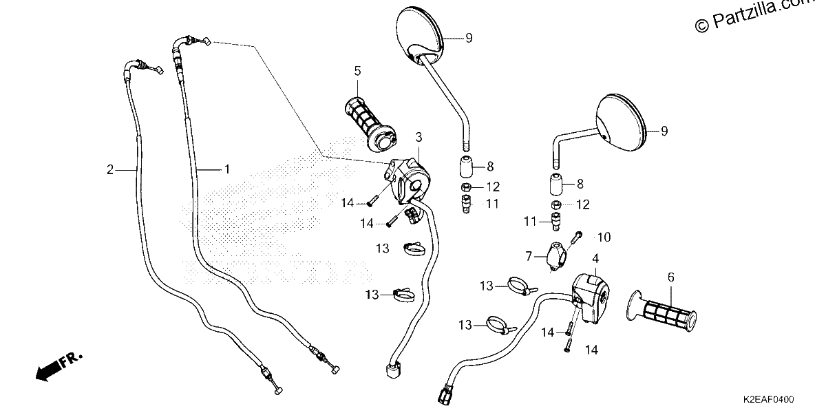 Diagrama de SWITCH CABLE MIRROR