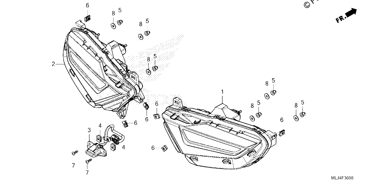 Diagrama de REAR COMBINATION LIGHT