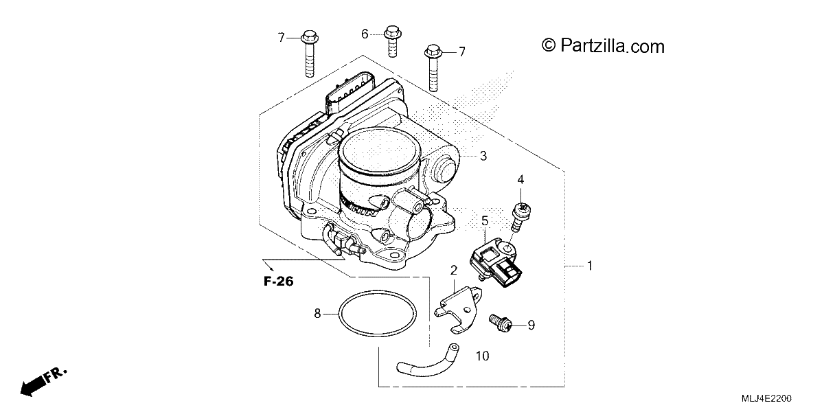 Diagrama de THROTTLE BODY
