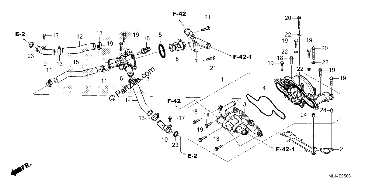 Diagrama de WATER PUMP
