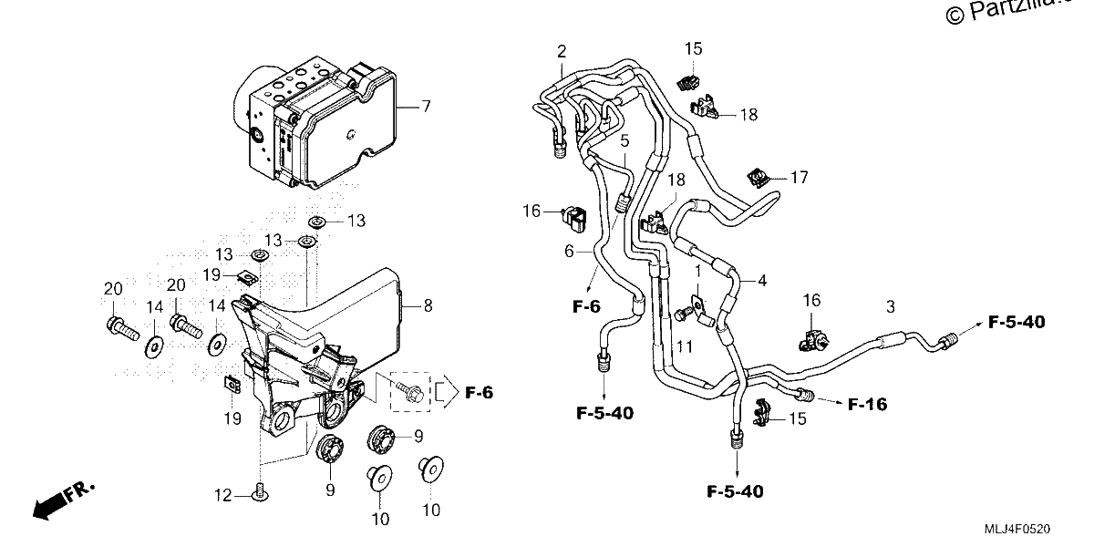 Diagrama de ABS MODULATOR