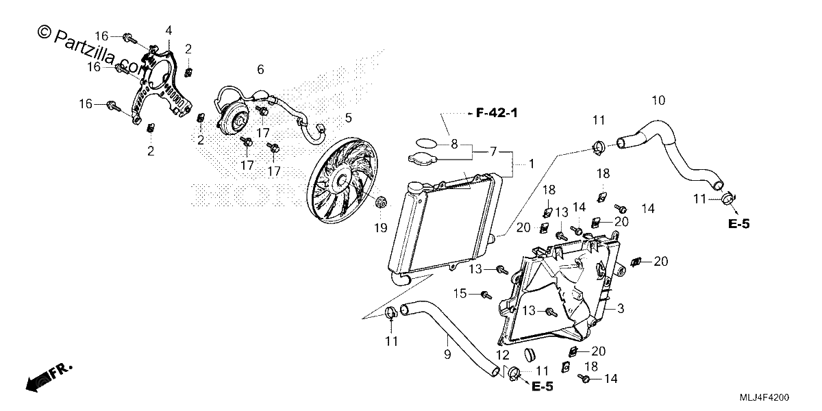 Diagrama de RADIATOR RIGHT