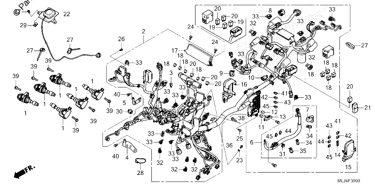 Diagrama de WIRE HARNESS