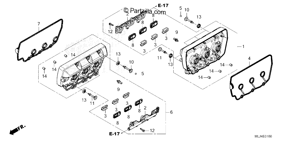 Diagrama de CYLINDER HEAD COVER