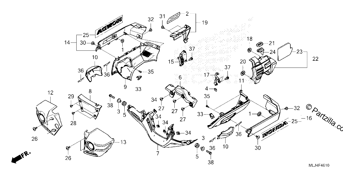 Diagrama de ENGINE COVER