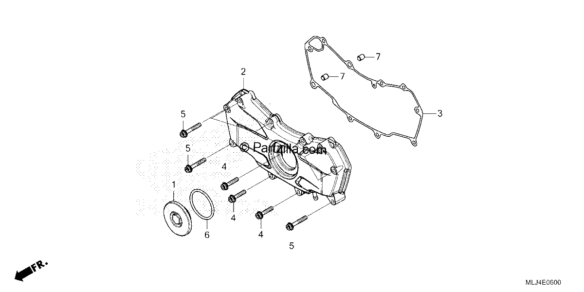 Diagrama de FRONT ENGINE COVER