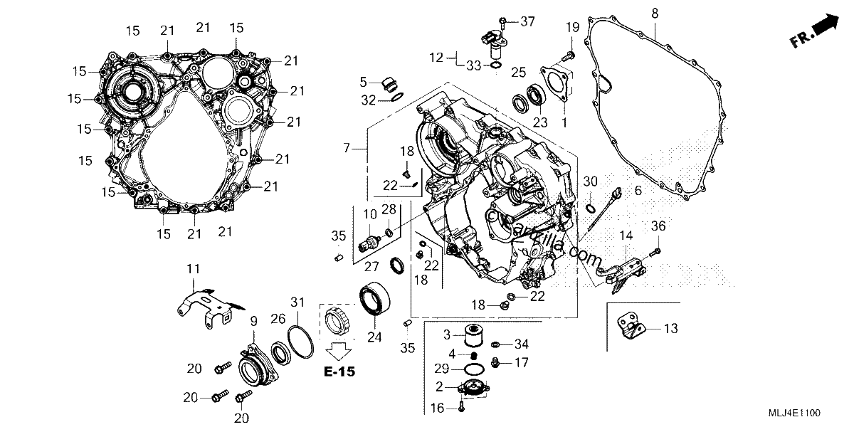 Diagrama de REAR CASE