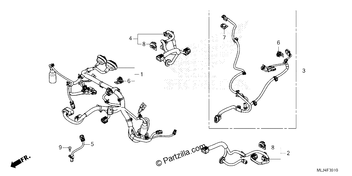 Diagrama de SUB HARNESS