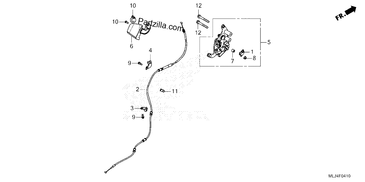 Diagrama de PARKING BRAKE LEVER