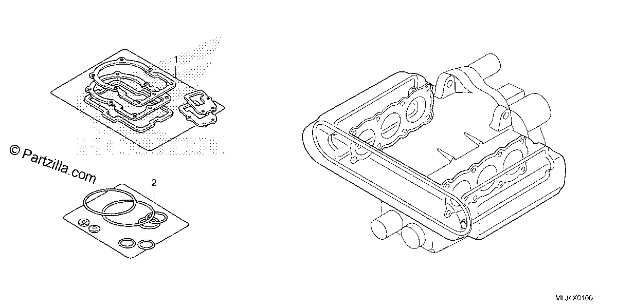 Diagrama de GASKET KIT A