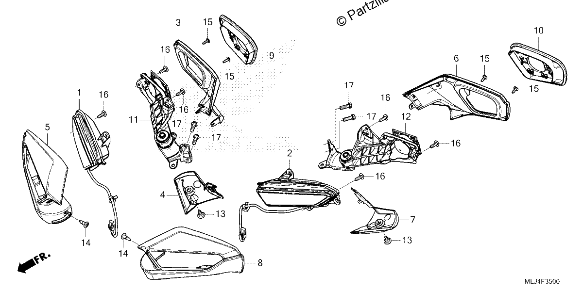Diagrama de TURN SIGNAL MIRROR