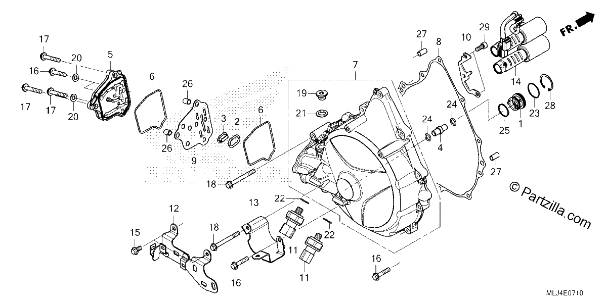 Diagrama de CLUTCH COVER DCT