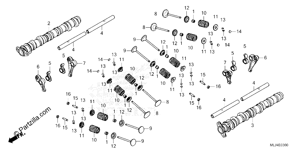 Diagrama de CAMSHAFT VALVE