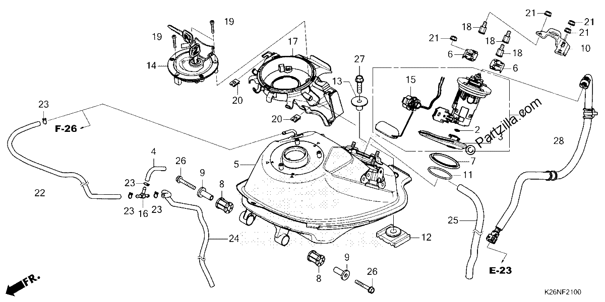 Diagrama de FUEL TANK
