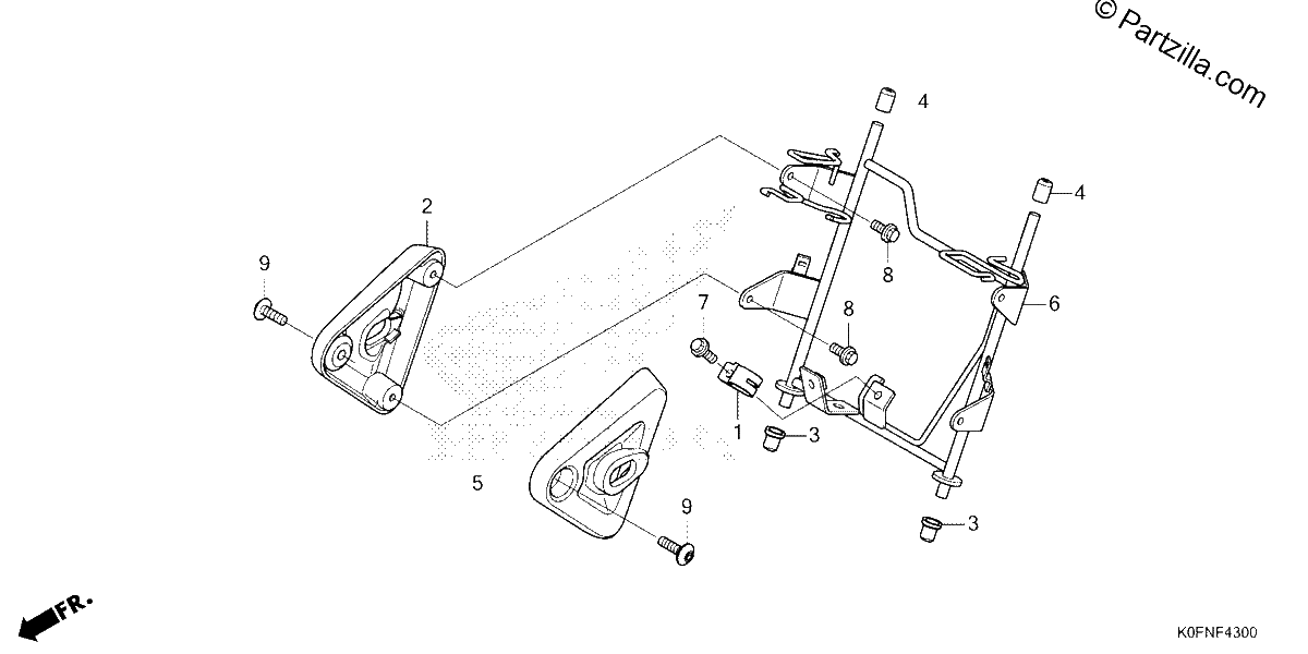 Diagrama de HEADLIGHT BRACKET