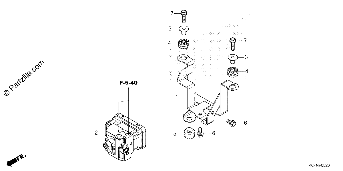 Diagrama de ABS MODULATOR