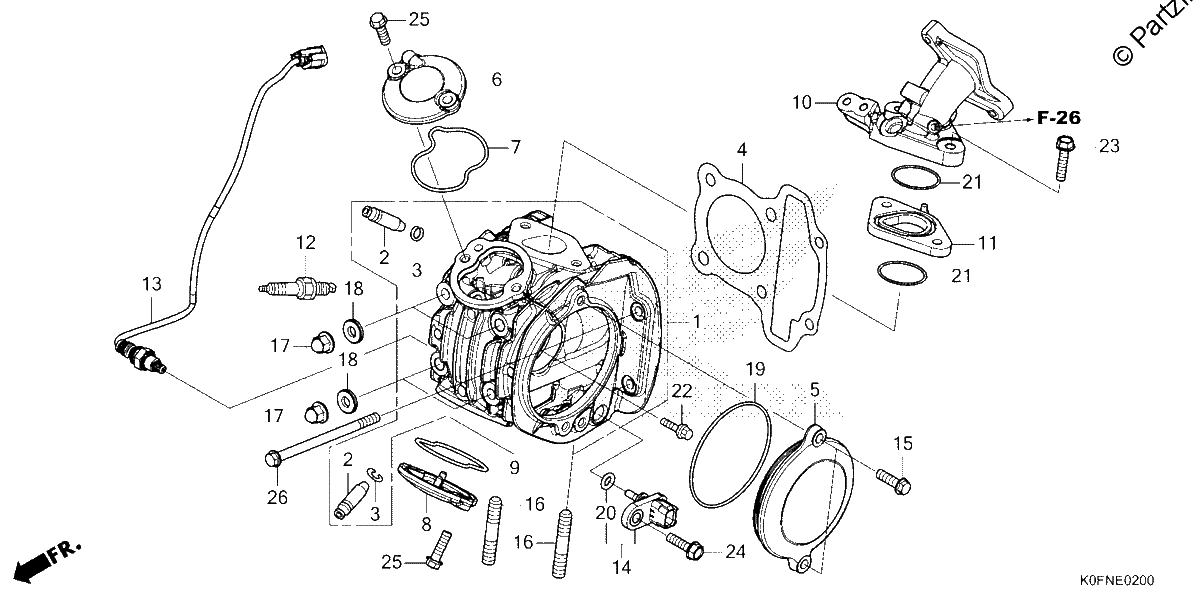 Diagrama de CYLINDER HEAD