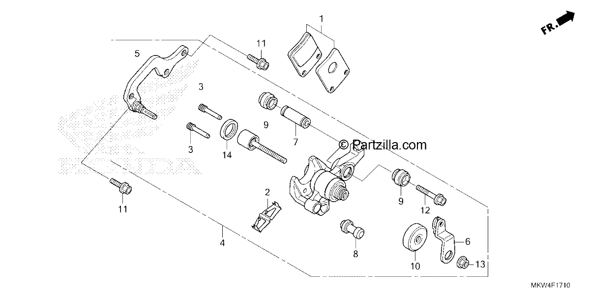 Diagrama de PARKING BRAKE CALIPER