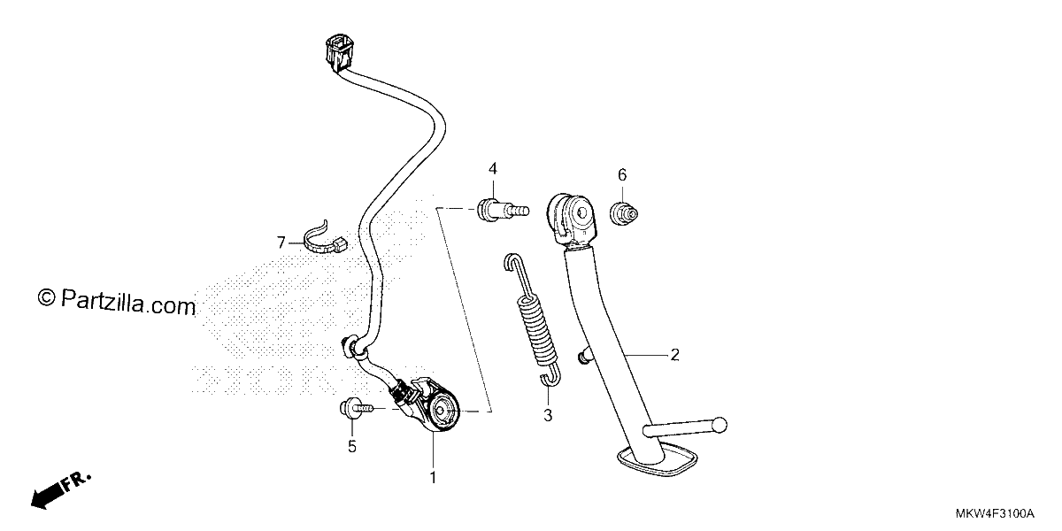 Diagrama de SIDE STAND