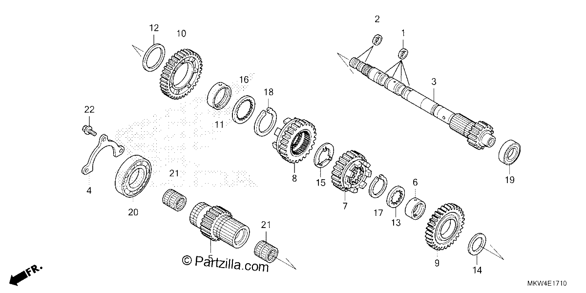 Diagrama de TRANSMISSION MAINSHAFT 2