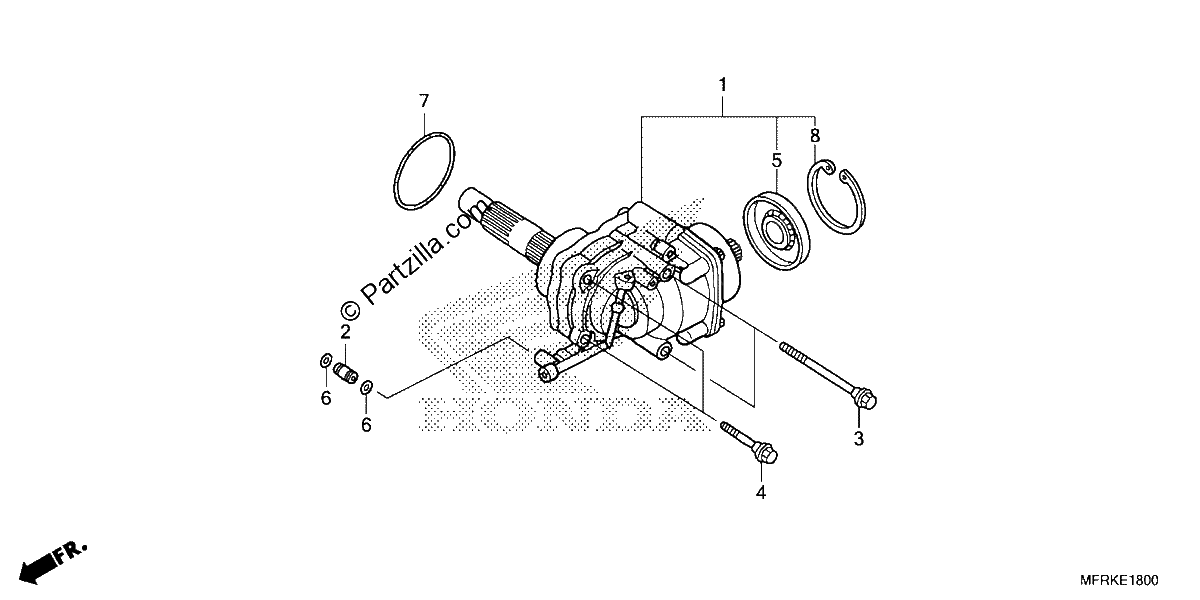 Diagrama de SIDE GEAR CASE