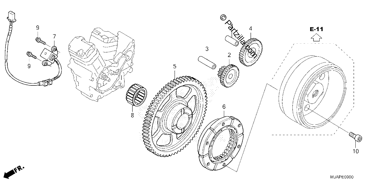 Diagrama de STARTING CLUTCH