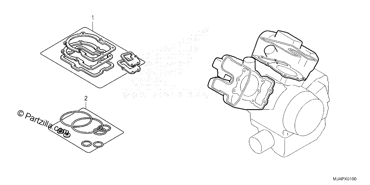 Diagrama de GASKET KIT A