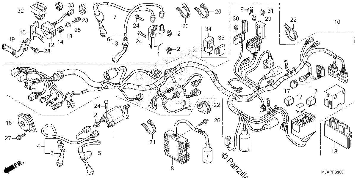 Diagrama de WIRE HARNESS 1