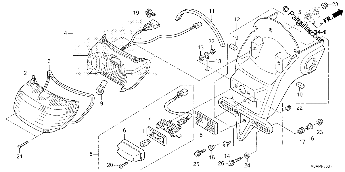 Diagrama de TAILLIGHT 2
