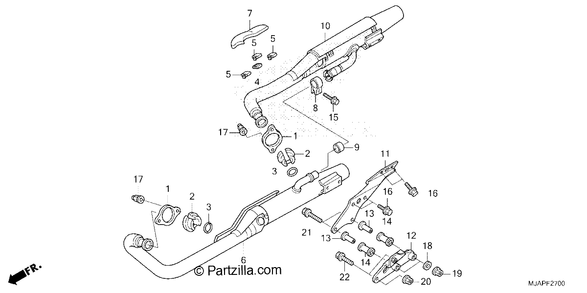 Diagrama de EXHAUST MUFFLER
