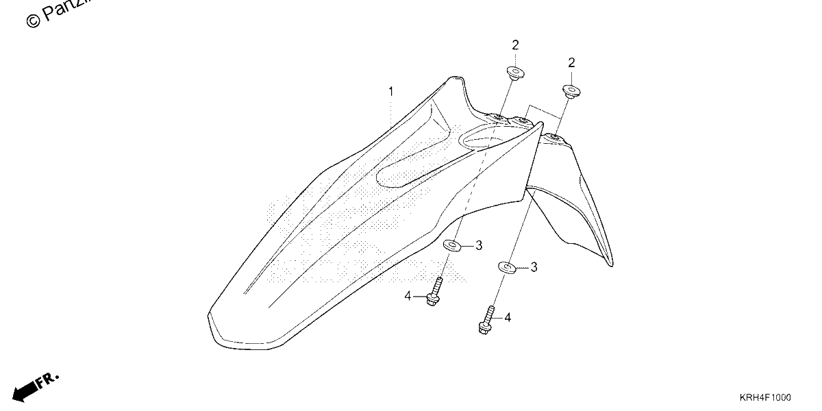 Diagrama de FRONT FENDER