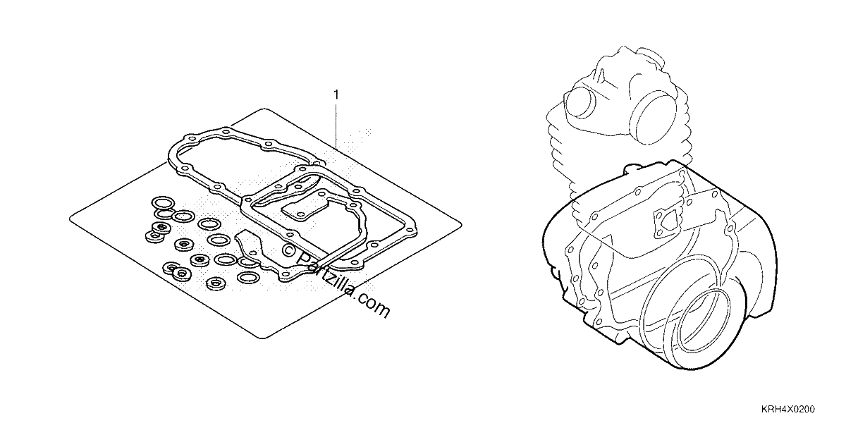 Diagrama de GASKET KIT B