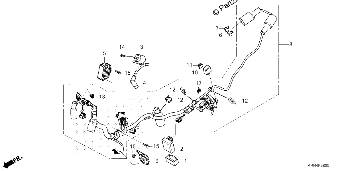Diagrama de WIRE HARNESS