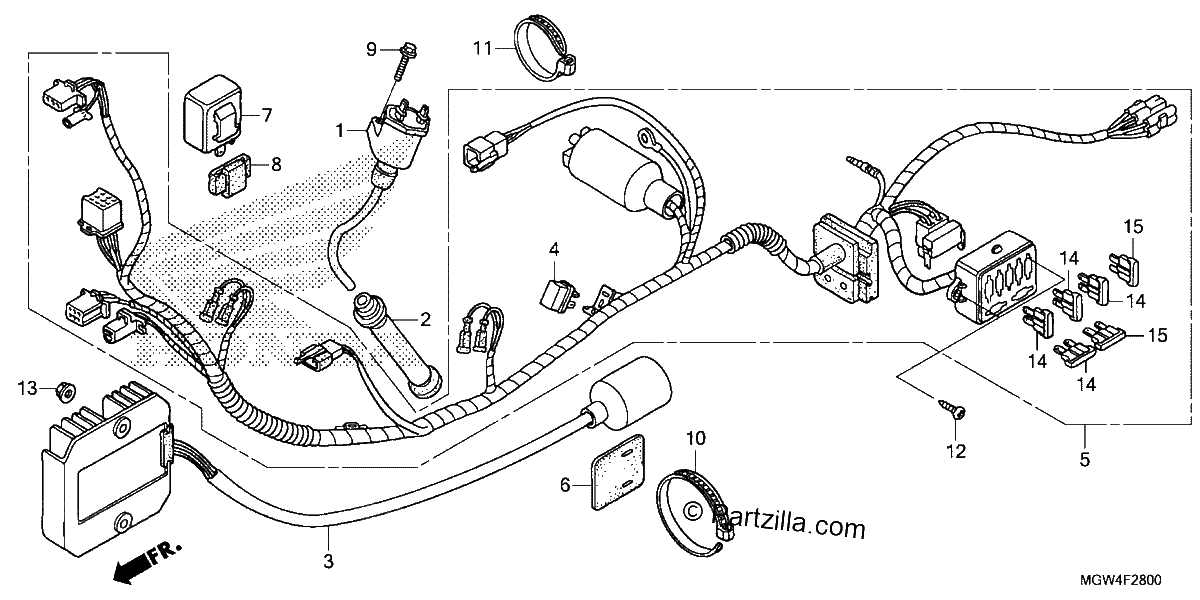 Diagrama de WIRE HARNESS