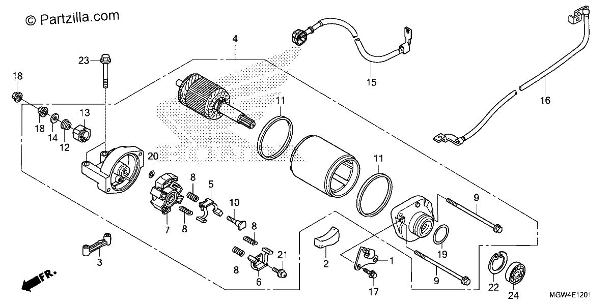Diagrama de STARTING MOTOR 2
