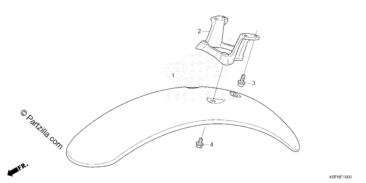 Diagrama de FRONT FENDER