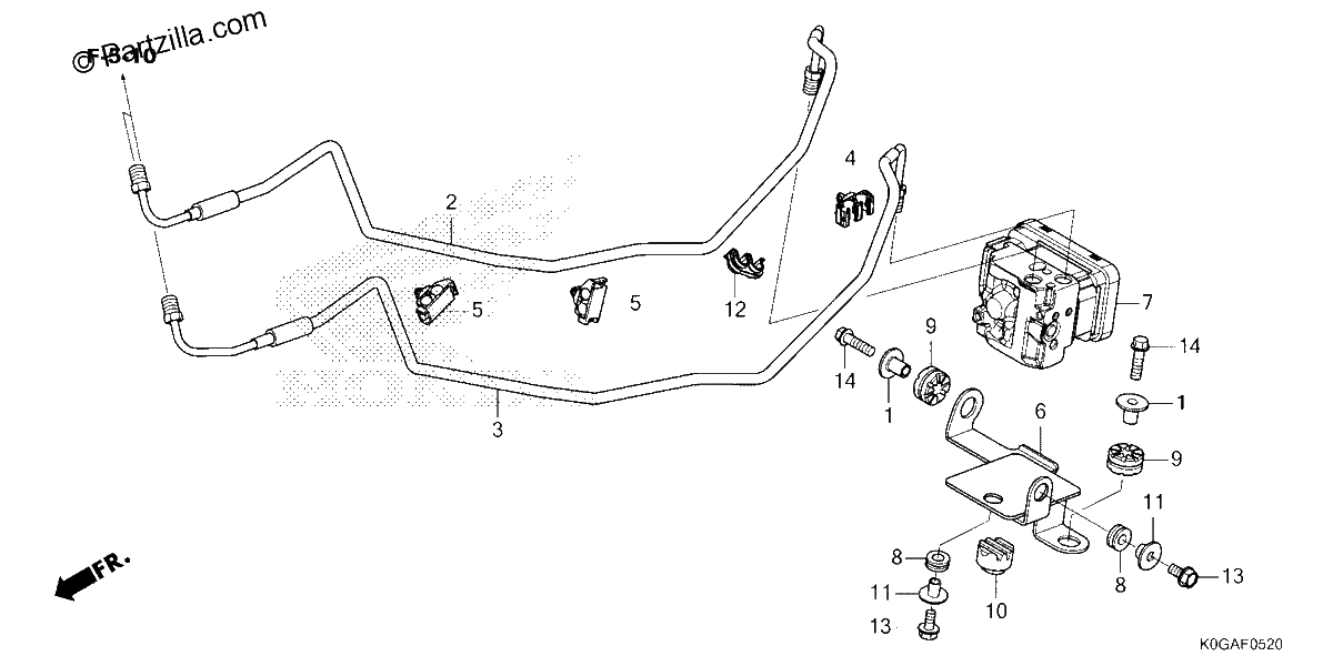 Diagrama de ABS MODULATOR