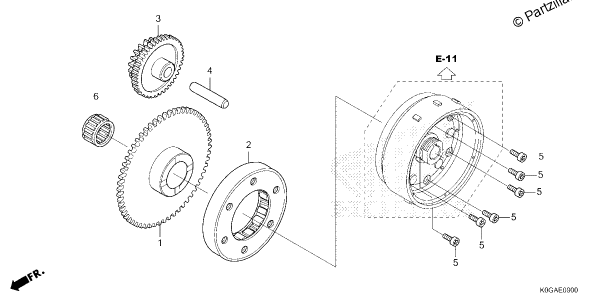 Diagrama de STARTING CLUTCH