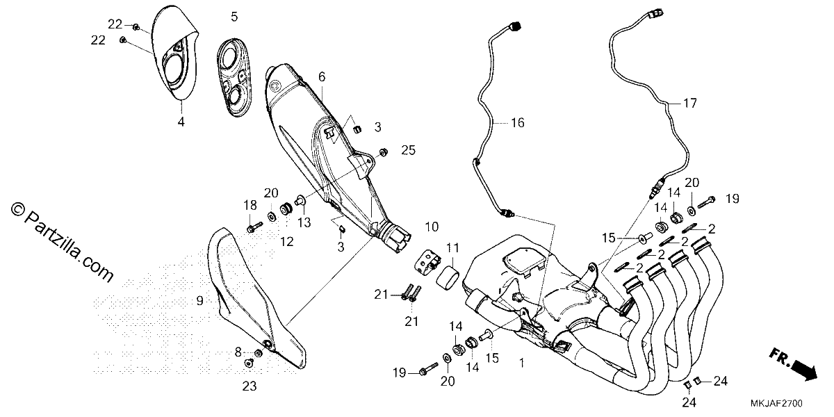Diagrama de EXHAUST MUFFLER