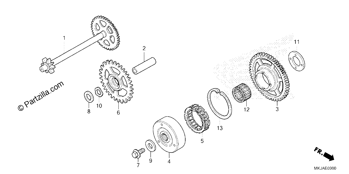 Diagrama de STARTING CLUTCH