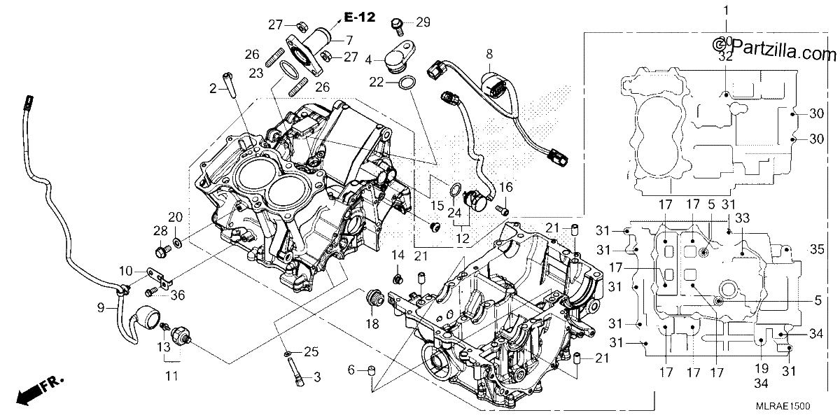 Diagrama de CRANKCASE