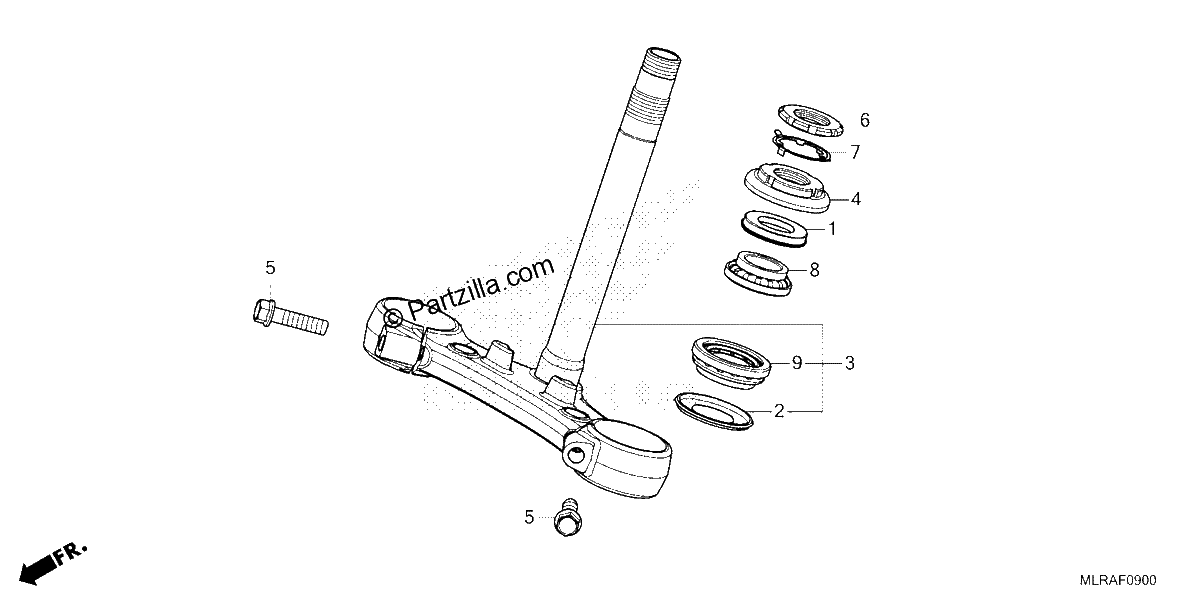 Diagrama de STEERING STEM