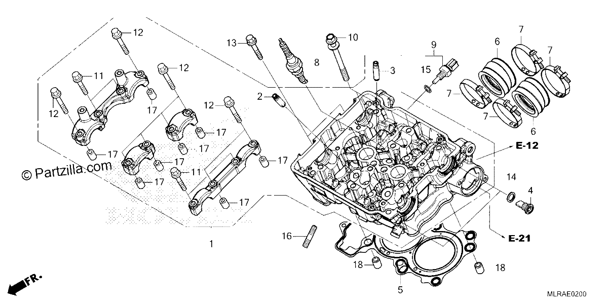 Diagrama de CYLINDER HEAD
