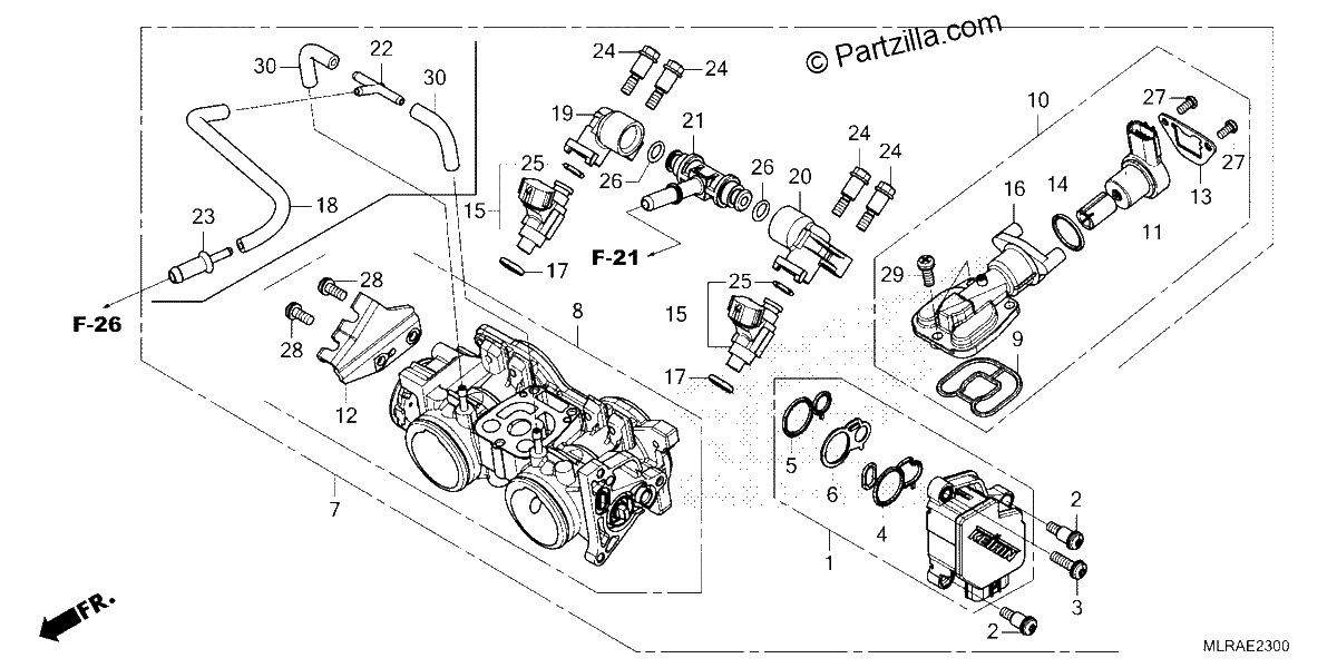 Diagrama de THROTTLE BODY