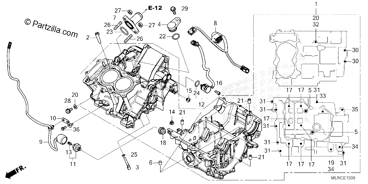 Diagrama de CRANKCASE